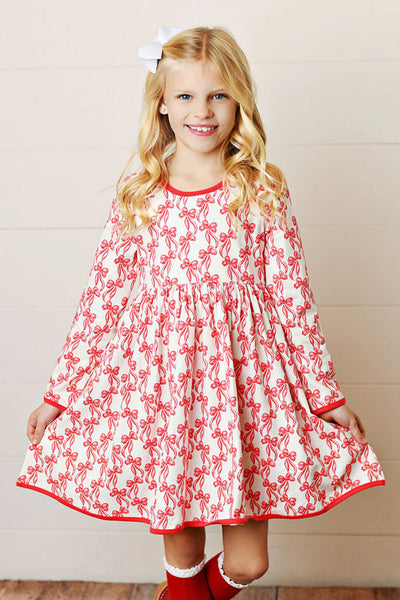 Serendipity Clothing Red Bow Dress