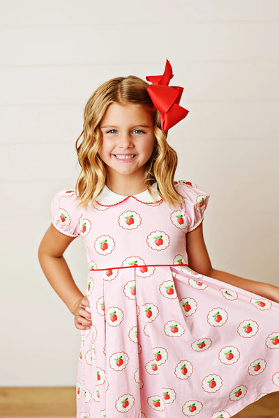 Swoon Baby Back to School Apple Proper Dress