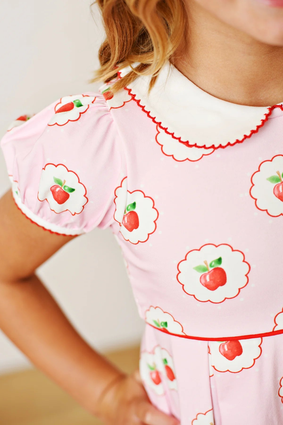 Swoon Baby Back to School Apple Proper Dress