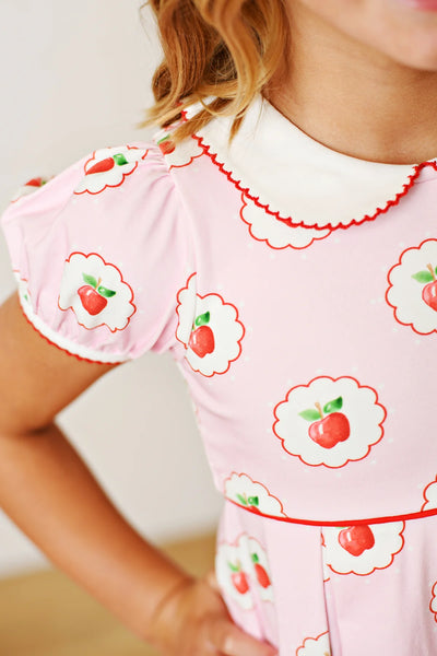 Swoon Baby Back to School Apple Proper Dress