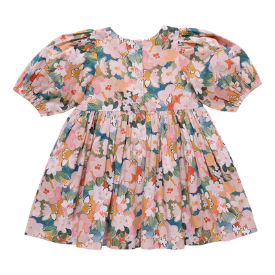 Girls Evelyn Dress - Watercolor Floral