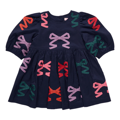 Blue Climbing Floral Girls Brooke Dress