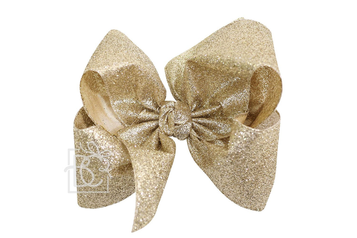 6.5" Glitter Metallic Bow