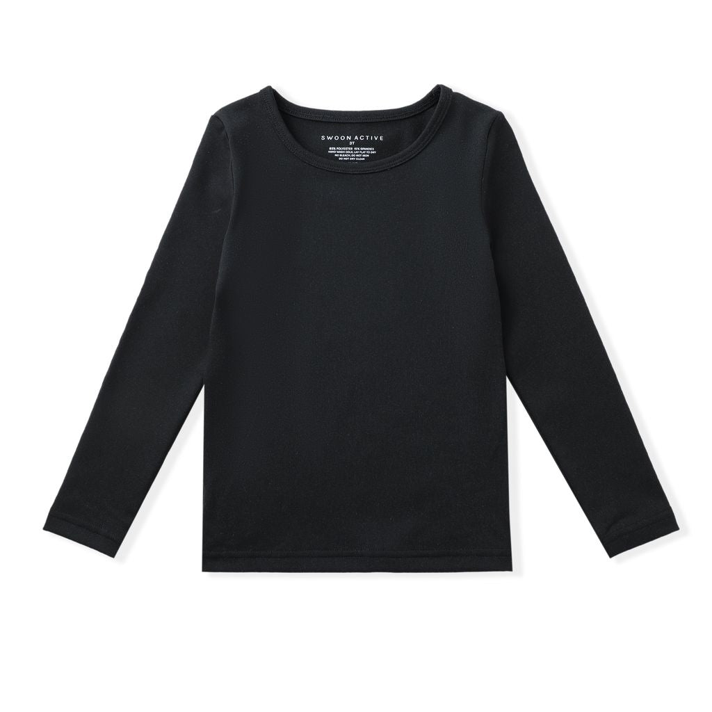 SWOON ACTIVE BLACK L/S TOP