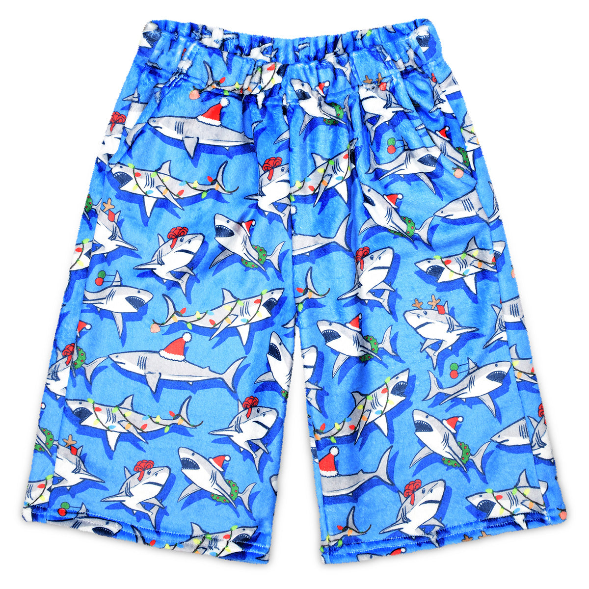 Great White Christmas Plush Board Shorts