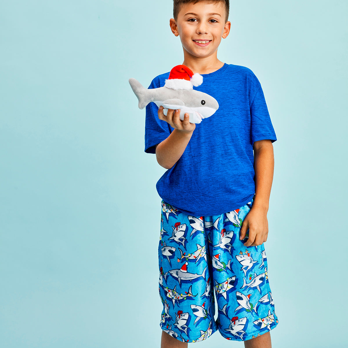 Great White Christmas Plush Board Shorts