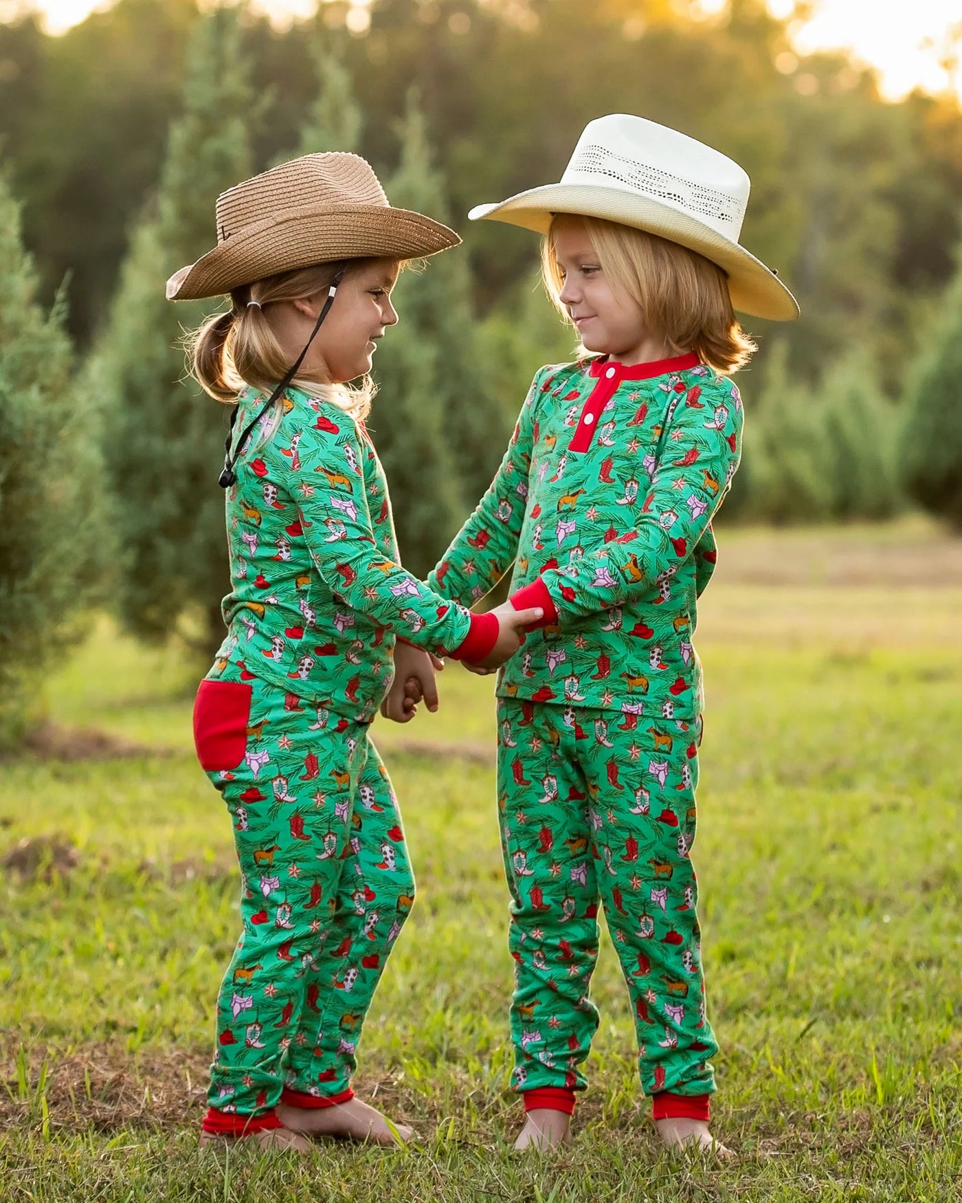 Cowboy Christmas Pajama Set