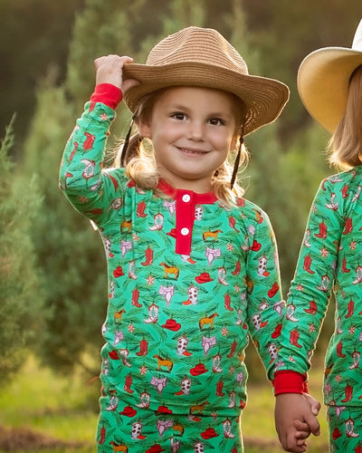 Cowboy Christmas Pajama Set