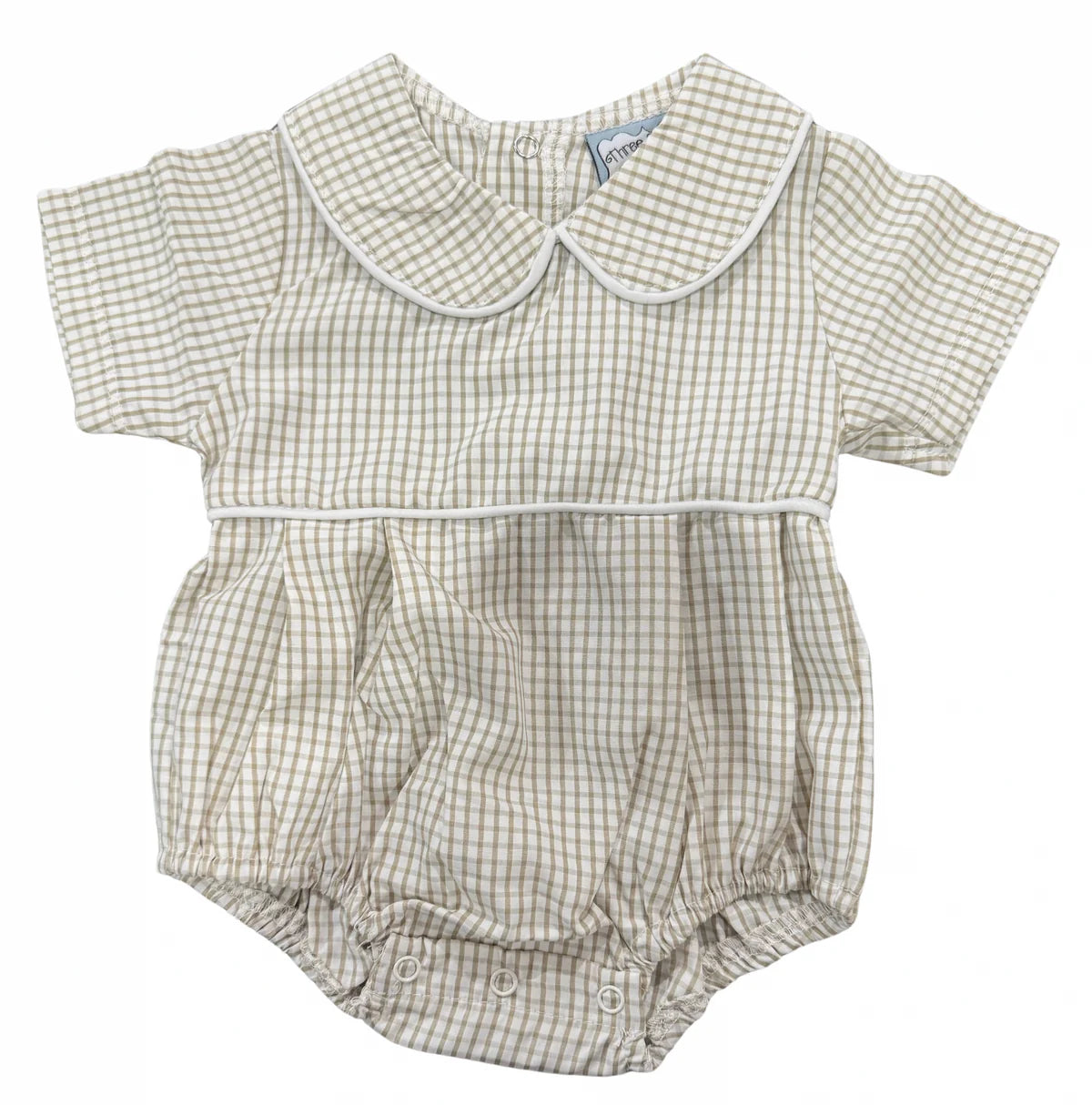 Khaki Windowpane Boys Bubble