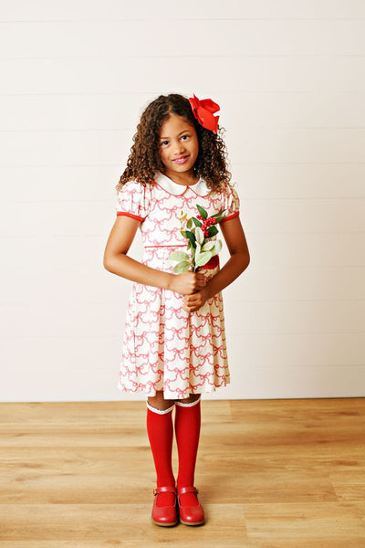 BOW PROPER PLEAT DRESS
