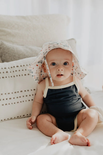 Baby Sprouts Tank Bodysuit in Dusty Blue
