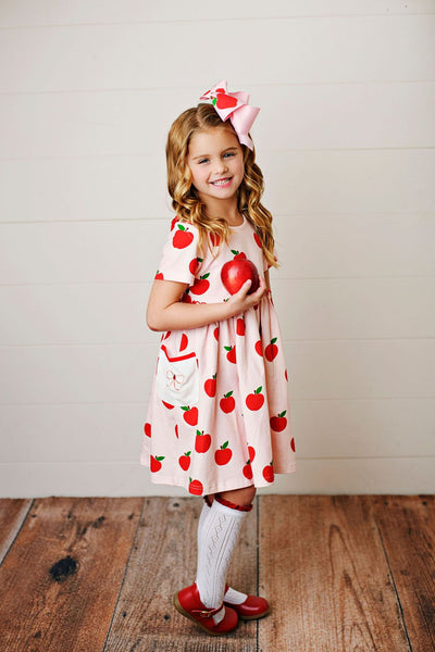 Swoon Baby Apple Pocket Embroidery Dress