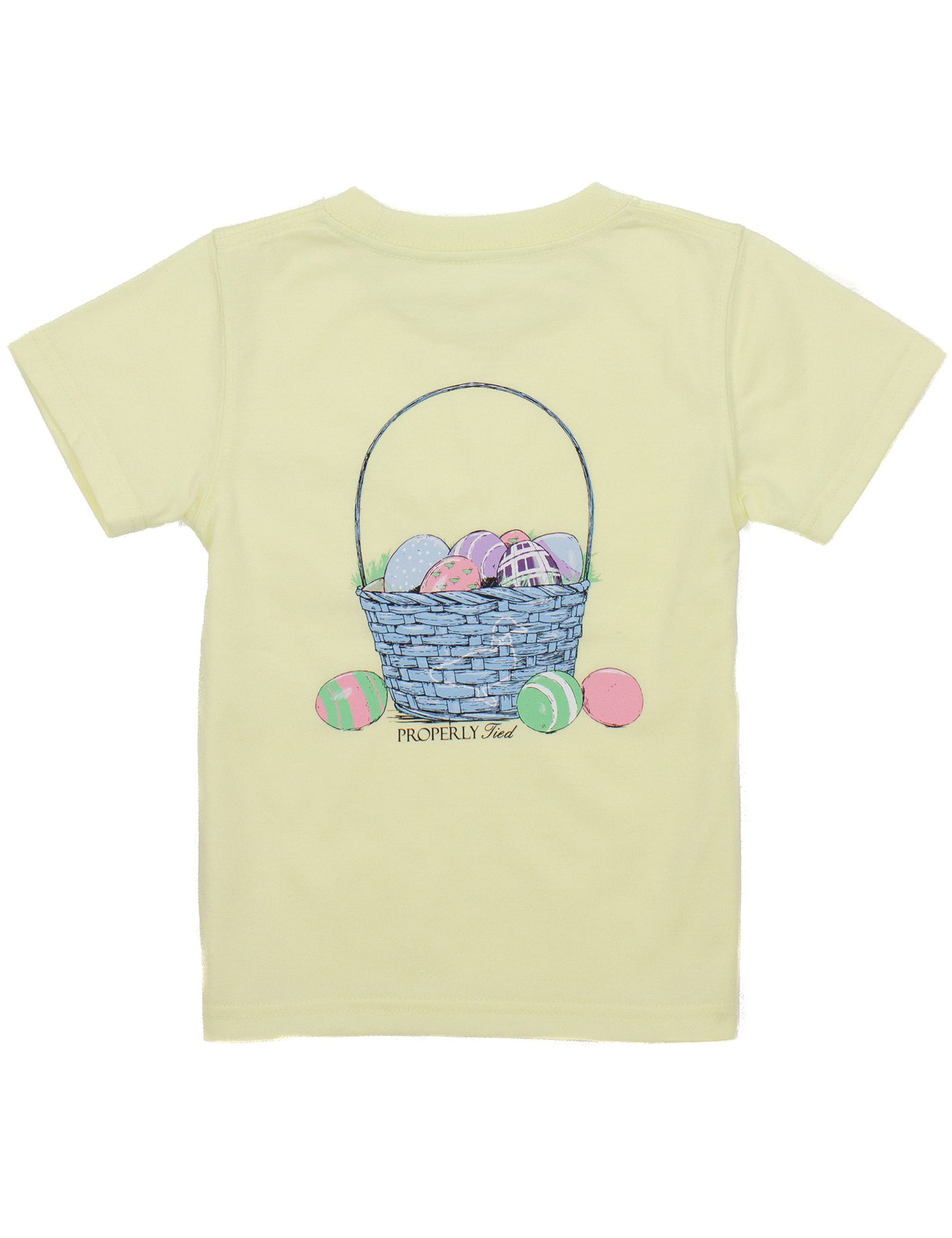 Properly Tied Easter Basket SS Light Yellow