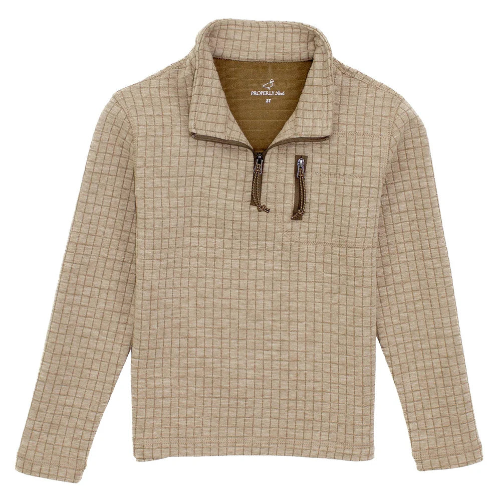 Boys Delta Pullover White Oak