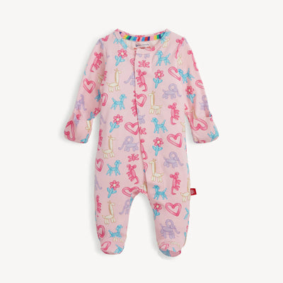 Magnetic Me Glow in The Dark Pink Party Animals Modal Footie