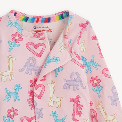 Magnetic Me Glow in The Dark Pink Party Animals Modal Footie