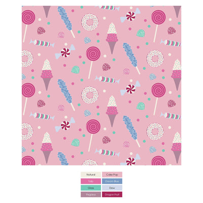 Print Ruffle Toddler Blanket in Cake Pop Candy Dreams