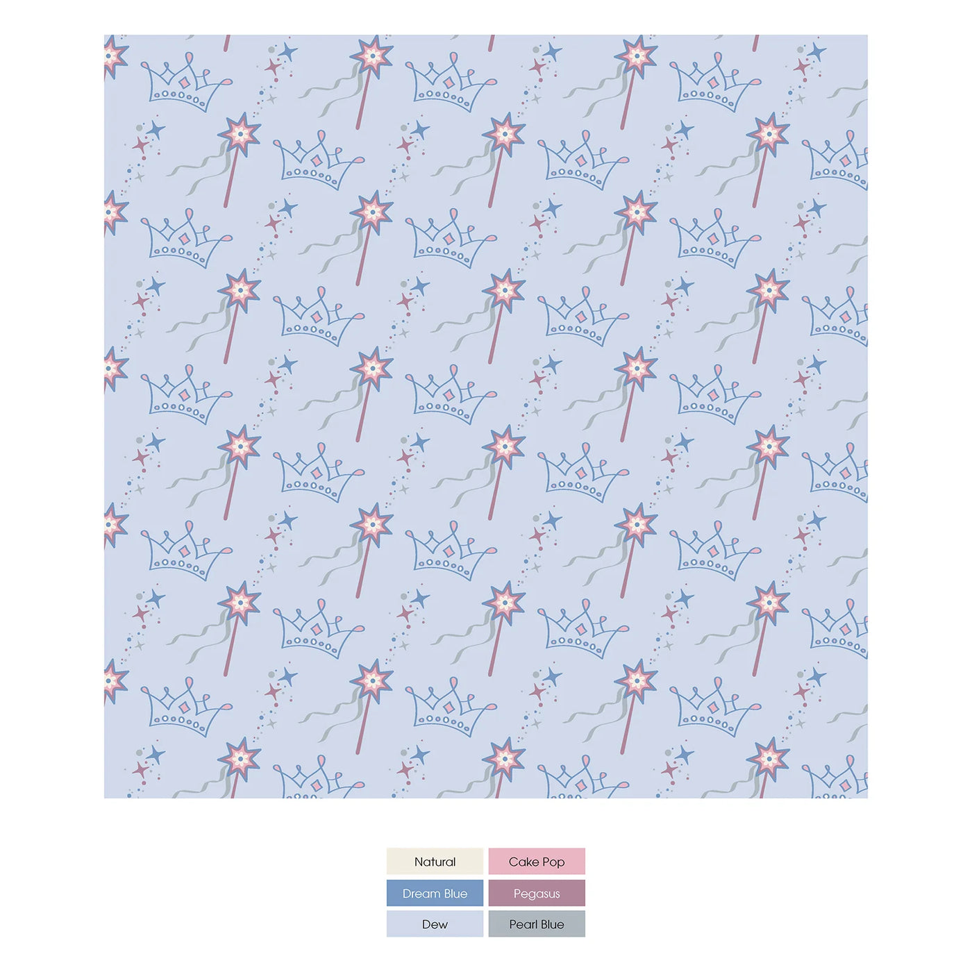 Print Classic Ruffle Footie with 2 Way Zipper in Dew Magical Princess