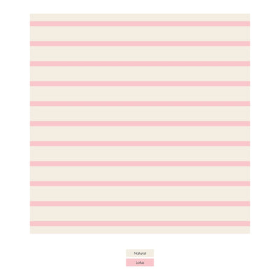 Print Layette Gown Converter & Single Knot Hat Set in Lotus Sweet Stripe