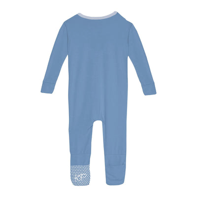Convertible Sleeper with Zipper in Dream Blue with Dew