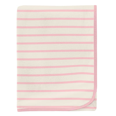 Print Swaddling Blanket in Lotus Sweet Stripe
