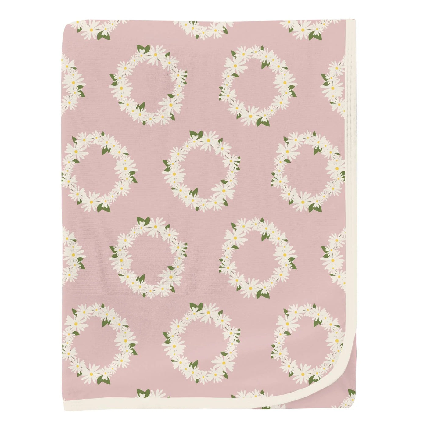 Swaddling Blanket in Baby Rose Daisy Crowns