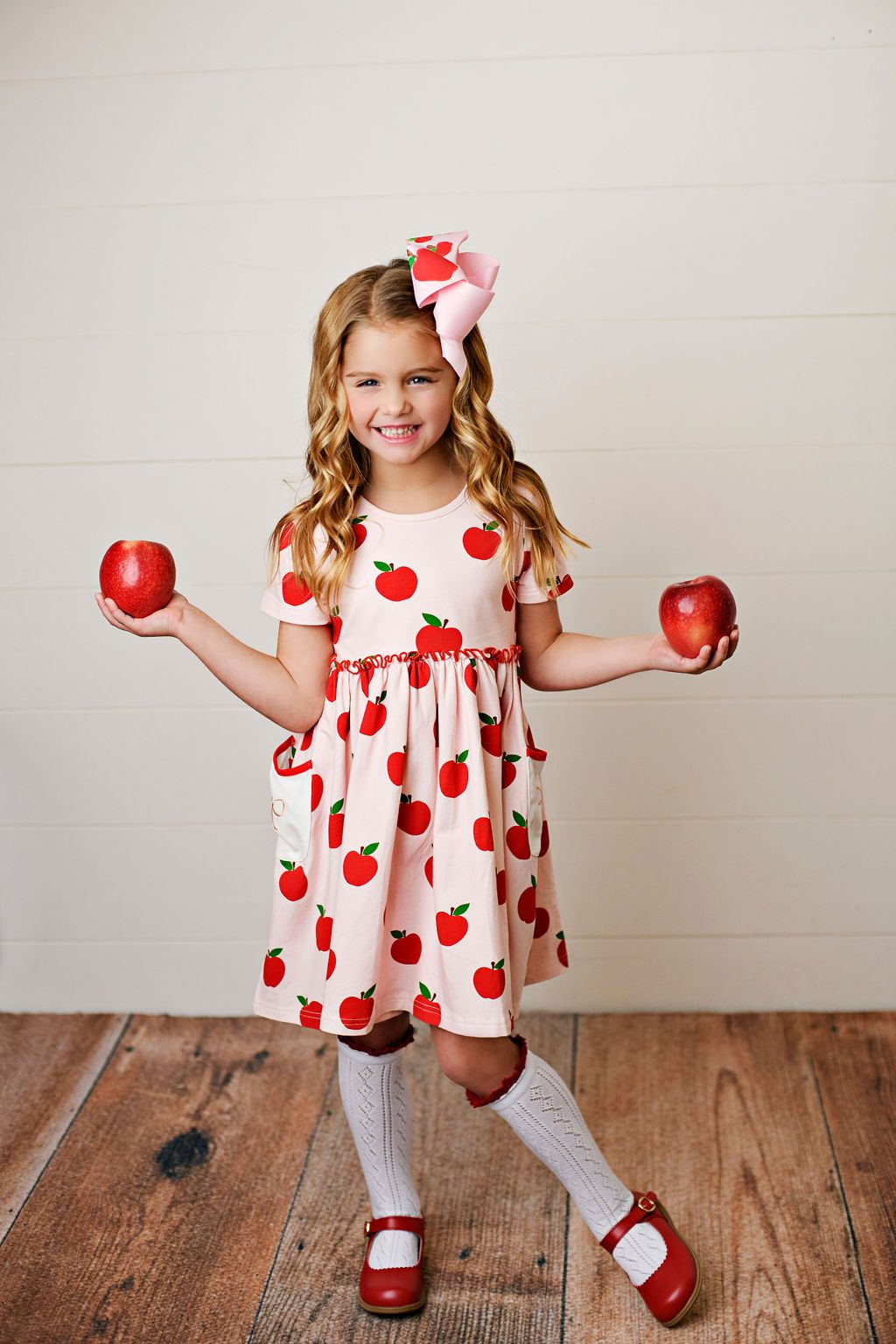 Swoon Baby Apple Pocket Embroidery Dress