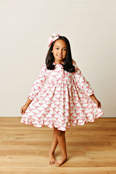 BOW PLAY BUTTERKNIT DRESS