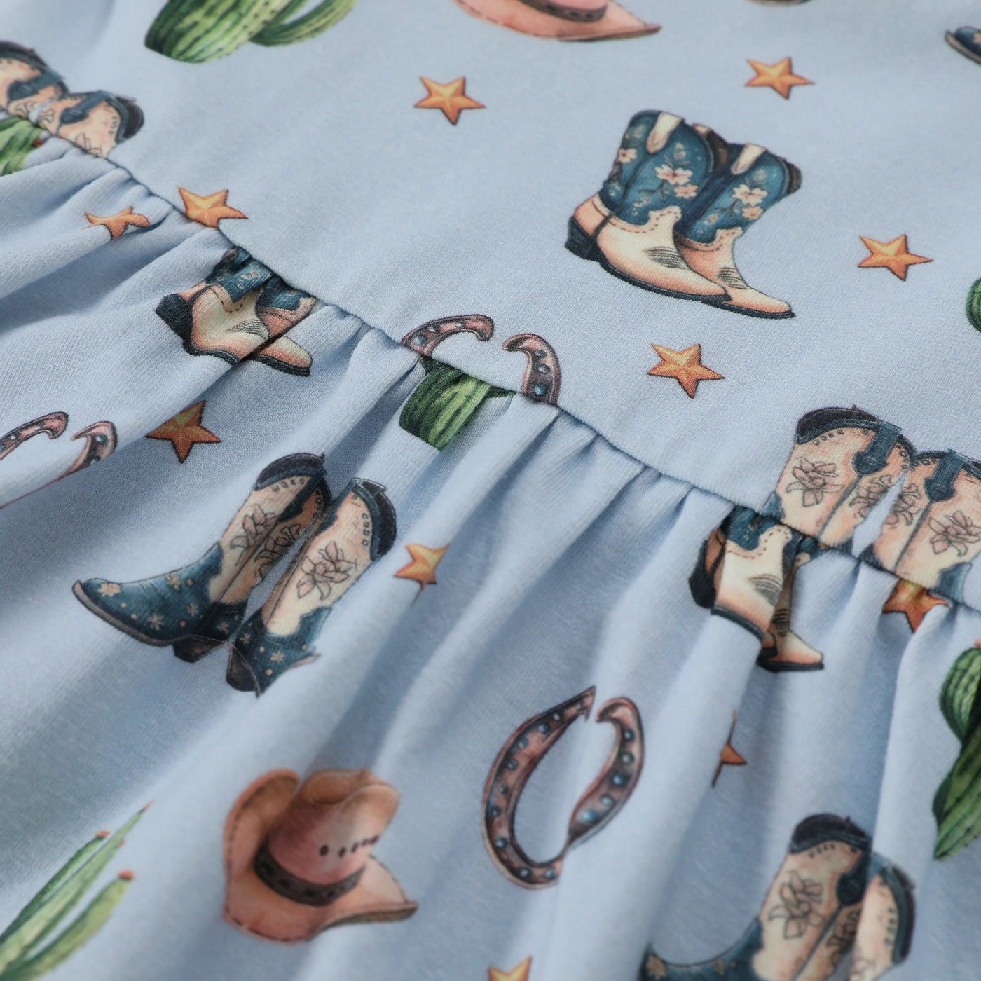 SWOON BABY RODEO BOOTS BUBBLE EYELET DRESS