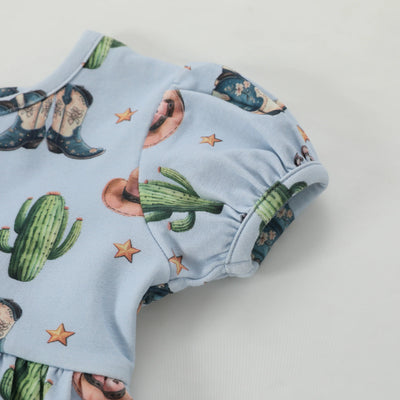 SWOON BABY RODEO BOOTS BUBBLE EYELET DRESS