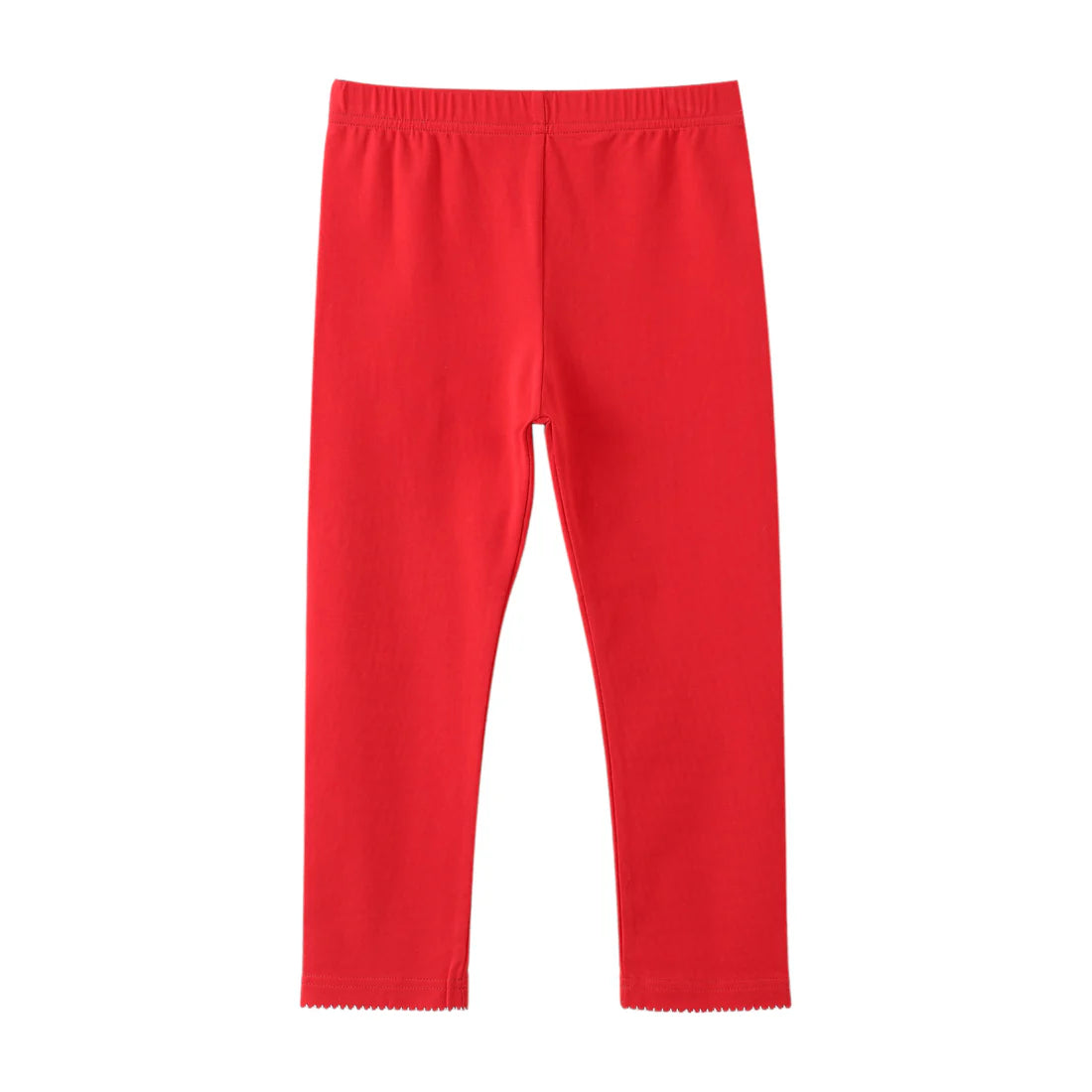 SWOON BABY PICOT TRIM RED LEGGING