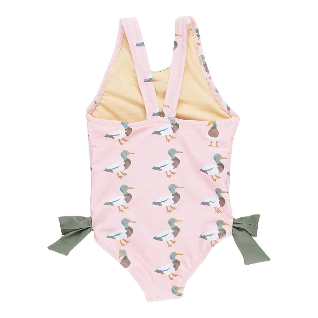 Pink Chicken Girls Sutton Suit - Pink Mallard Friends