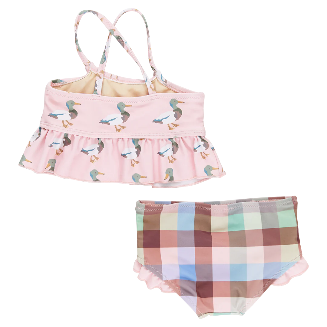 Baby Girls Joy Tankini - Pink Mallard Friends