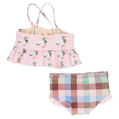 Baby Girls Joy Tankini - Pink Mallard Friends