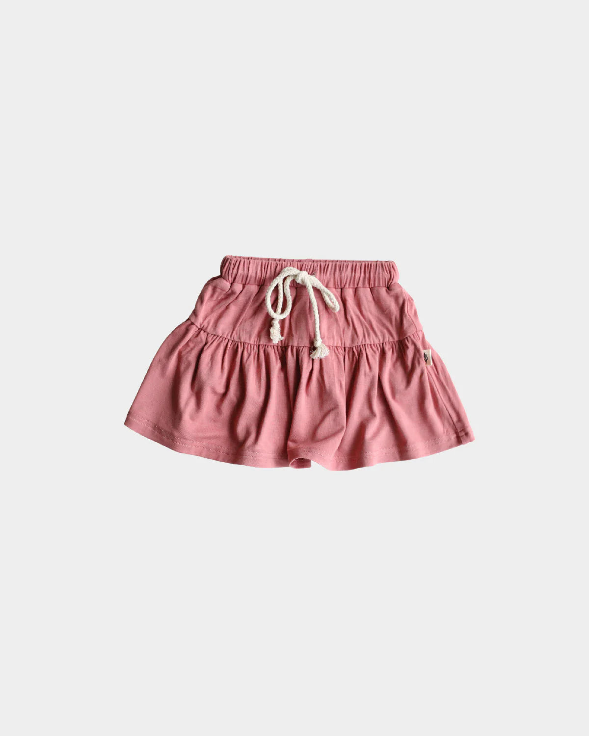 Ruffled Skort in Dark Rose