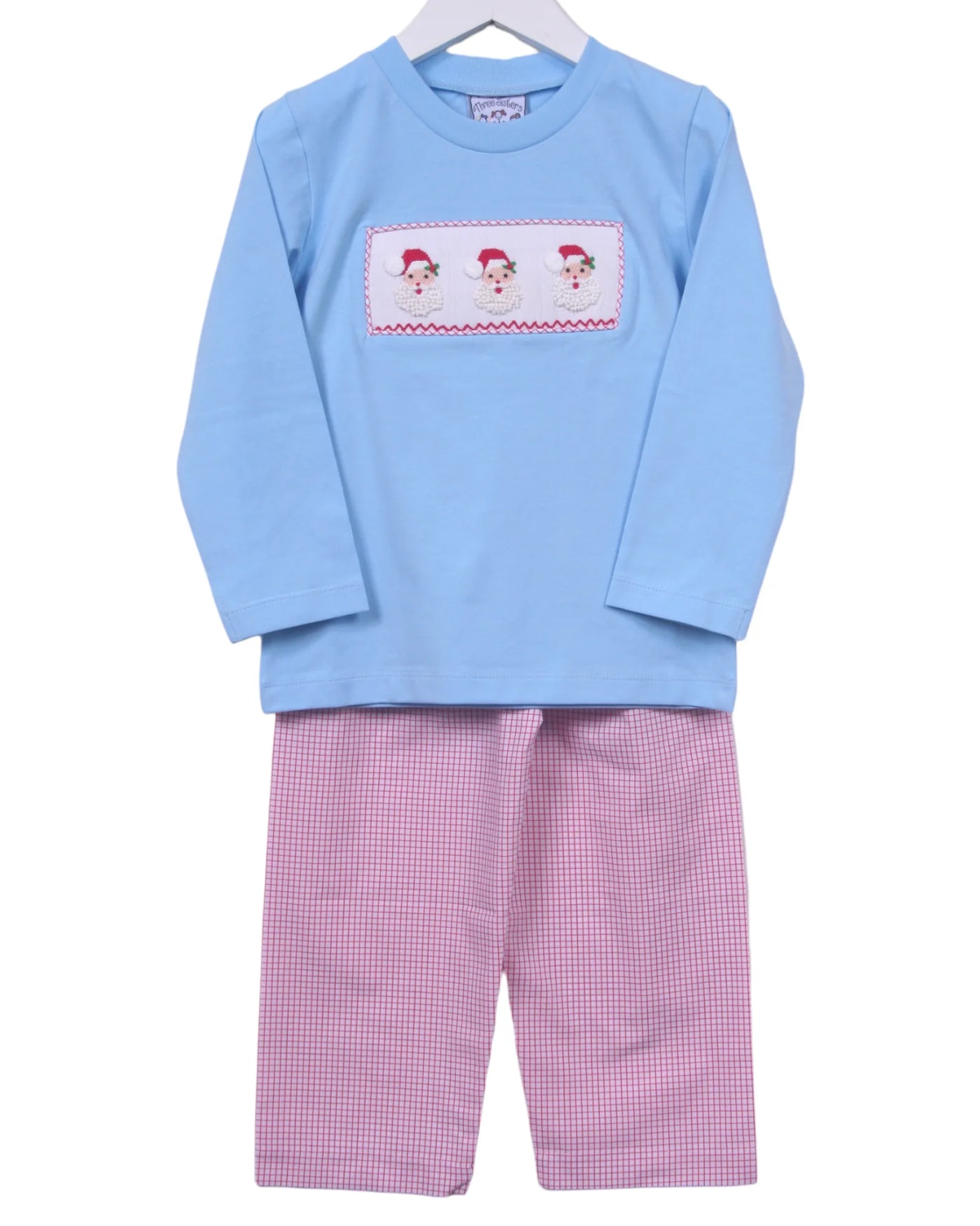 Santa Smocked Boys Pant Set