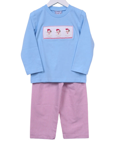 Santa Smocked Boys Pant Set