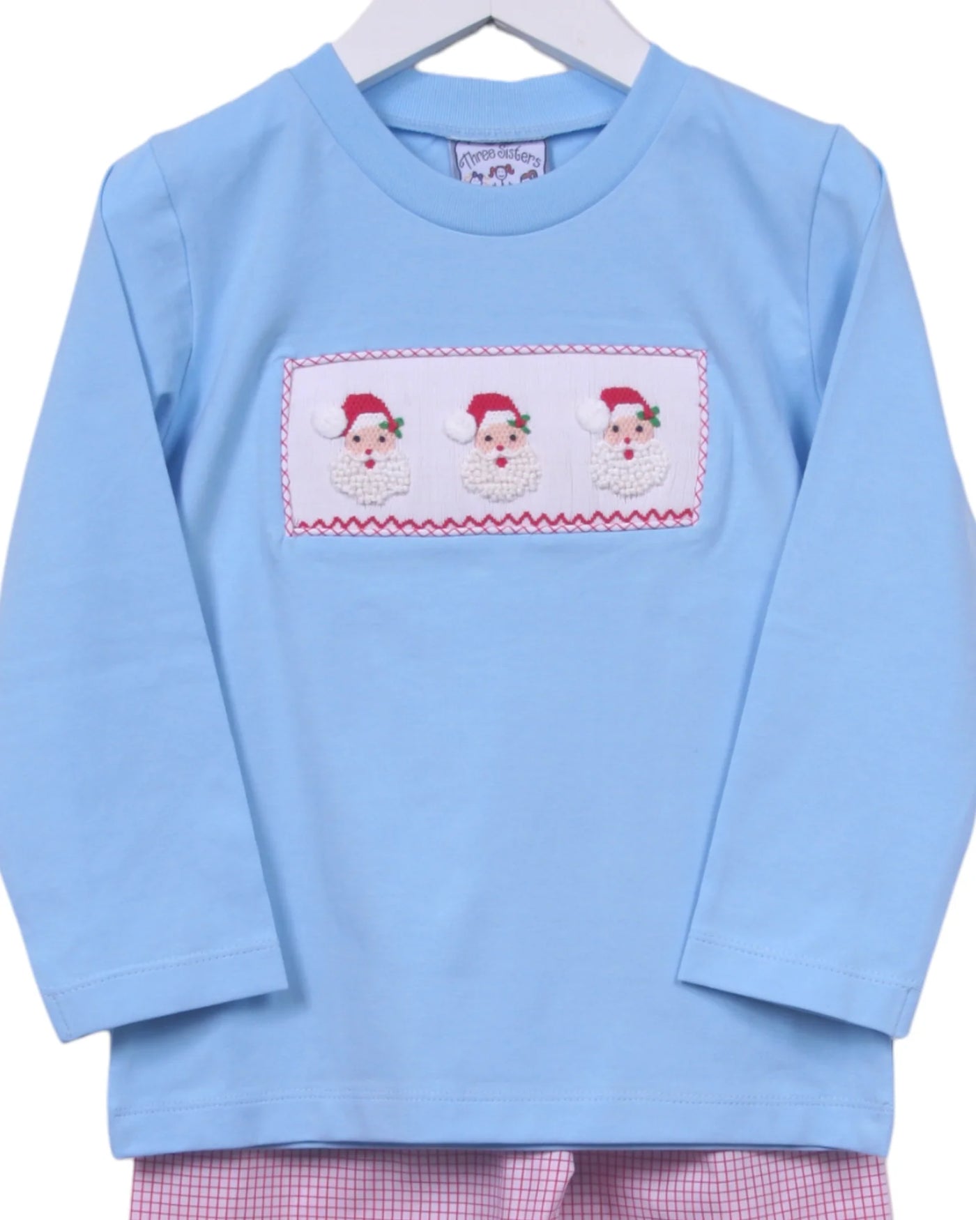 Santa Smocked Boys Pant Set