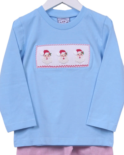 Santa Smocked Boys Pant Set