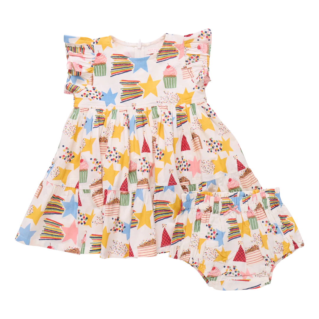 Baby Girls Jennifer Dress Set - Birthday Star