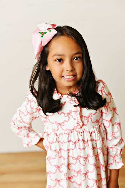 BOW PLAY BUTTERKNIT DRESS