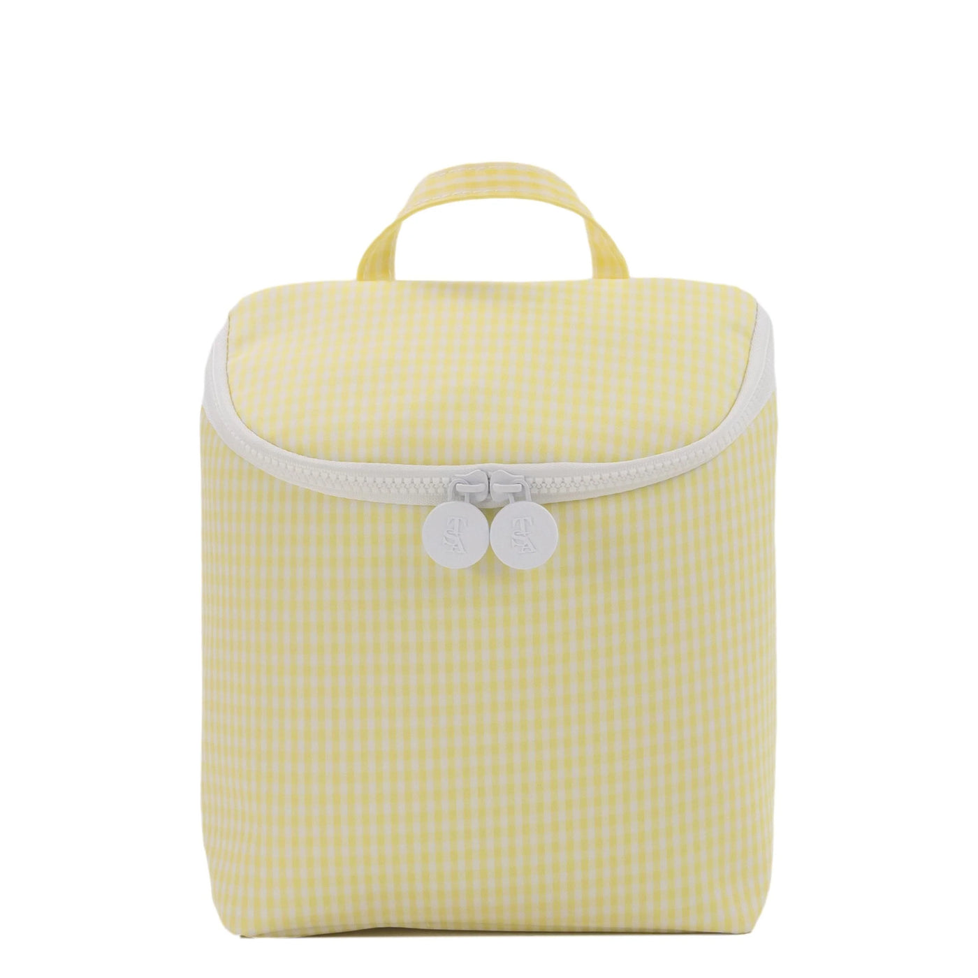 TRVL TAKE AWAY INSULATED LUNCH BAG - GINGHAM BUTTERCUP
