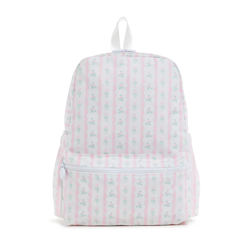 TRVL BACKPACKER - BACKPACK RIBBON FLORAL PINK