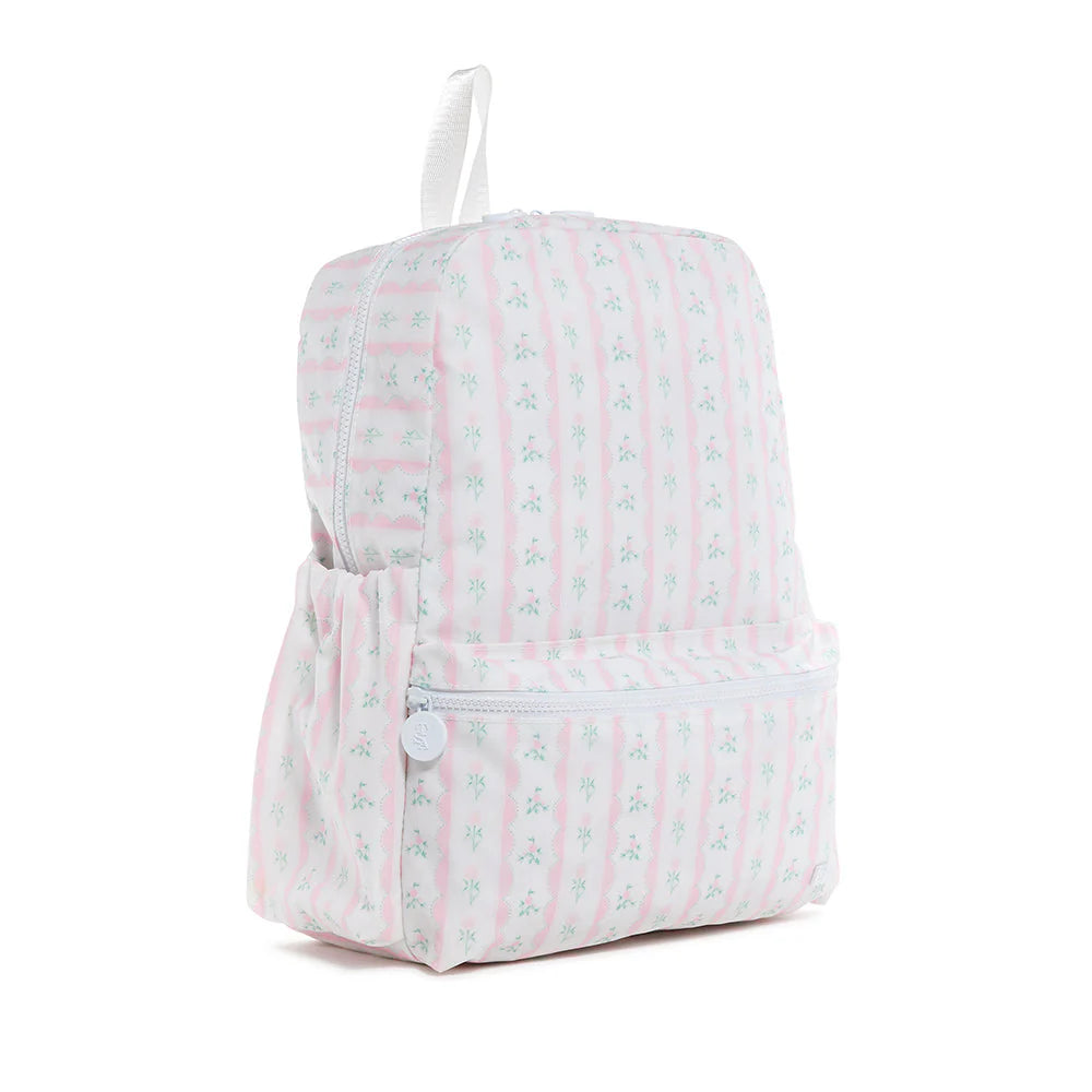 TRVL BACKPACKER - BACKPACK RIBBON FLORAL PINK