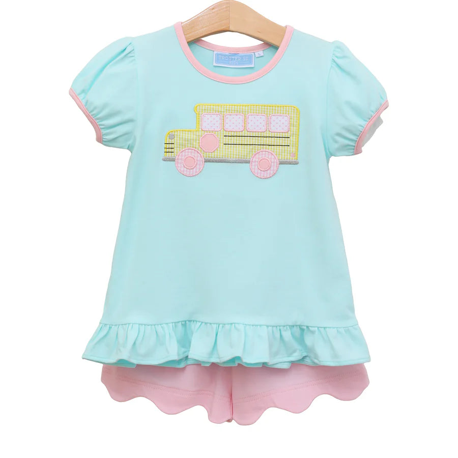 Bus Ruffle Short Set