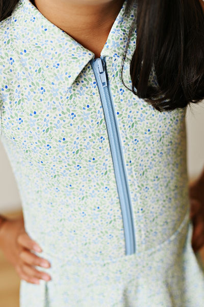 SWOON ACTIVE FLORAL COLLAR TENNIS DRESS