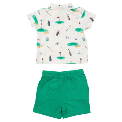 ANGEL DEAR GOLF POLO SHIRT & SHORT SET