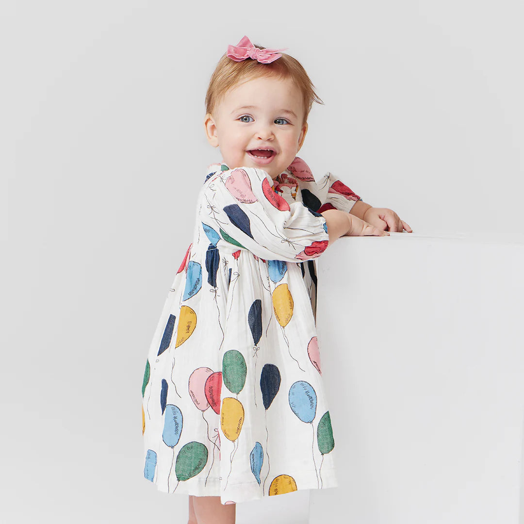 Baby Girls Stevie Puff Sleeve Dress Set - Balloon Bunches