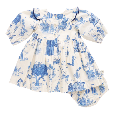 Baby Girls Brooke Dress Set - Blue Circus