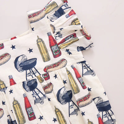 Baby Girls Elsie Bubble - Grilling Out